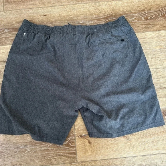 R.O.W Right of Way Men's Gray Athletic Zippered Pocket Shorts Size XXL GUC - Picture 9 of 9
